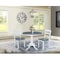 International Concepts 36 in. Round Pedestal Dining Table with 2 Madrid LadderBack Chairs - 3 Piece Dining Set K05-36RT-C2-2 - alternate 1
